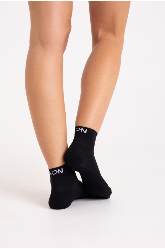 Meia Tech B.ON Cano Baixo Preta - 24271862