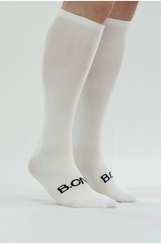 Meia Tech B.ON Cano Alto Branca - 24271859