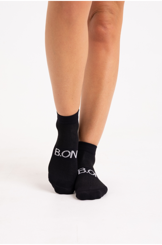 Meia Tech B.ON Cano Baixo Preta - 24271862