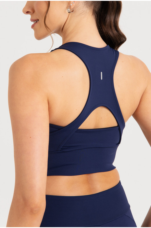 Top Basic Long Feminino Marinho- 24271588