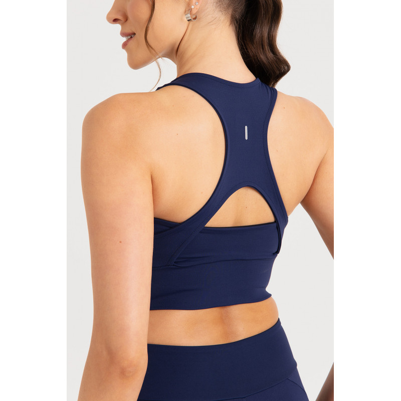 Top Basic Long Feminino Marinho- 24271588