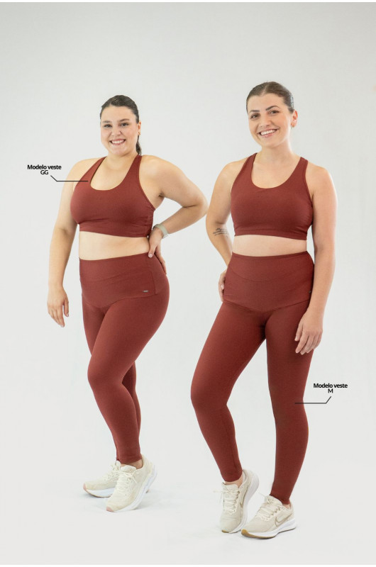 Legging Sculp®Max Feminina Vermelho Cornalina – 24271801
