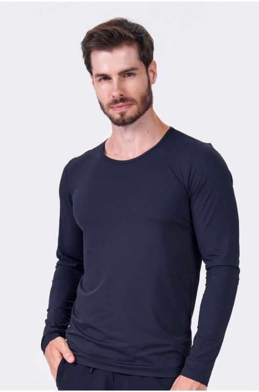 Blusa Segunda Pele Masculina Preta - 24270154 
