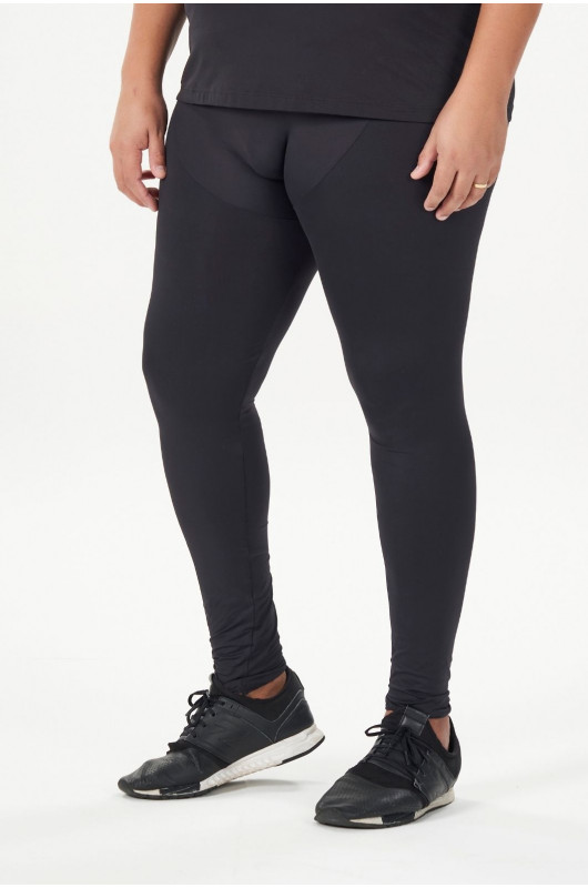 Legging Plus Size Masculina Preta - 24270025 