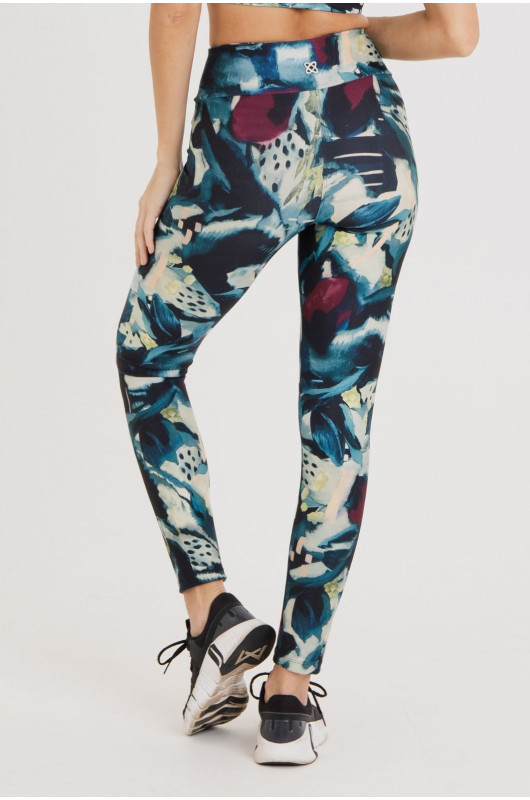  Legging Estampada Aquarela Feminina - 24271568 