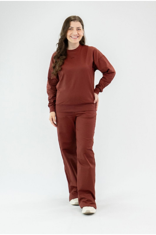 Blusão Feminino de Moletom Tech Peluciado Vermelho Cornalina – 24271885