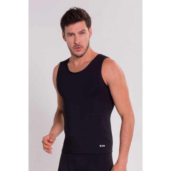 Regata Modeladora Postural Unissex Média Compressão Preta - 24270242