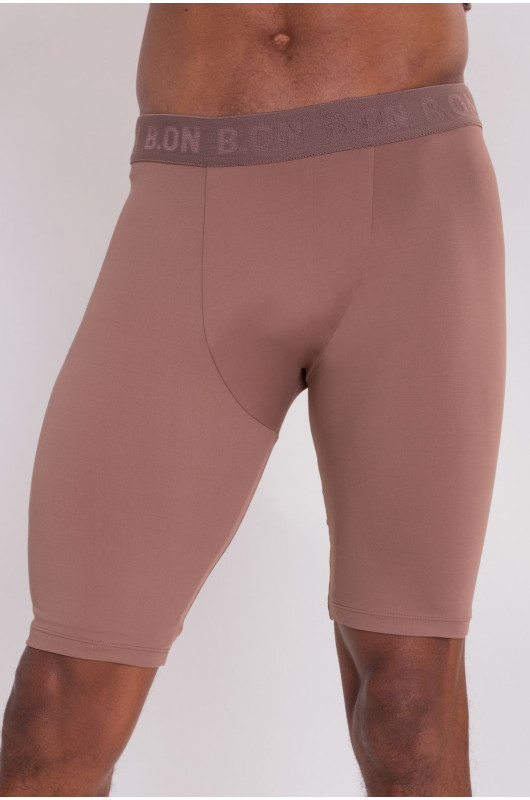 Cueca Boxer Alongada Média Compressão Masculina Nude Marrom - 24270373