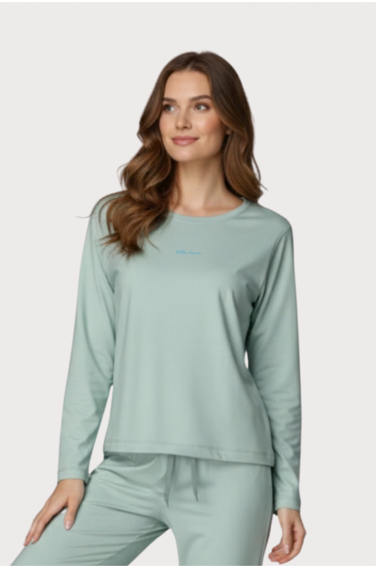 Blusa Pijama Feminina Verde Light - 24271874