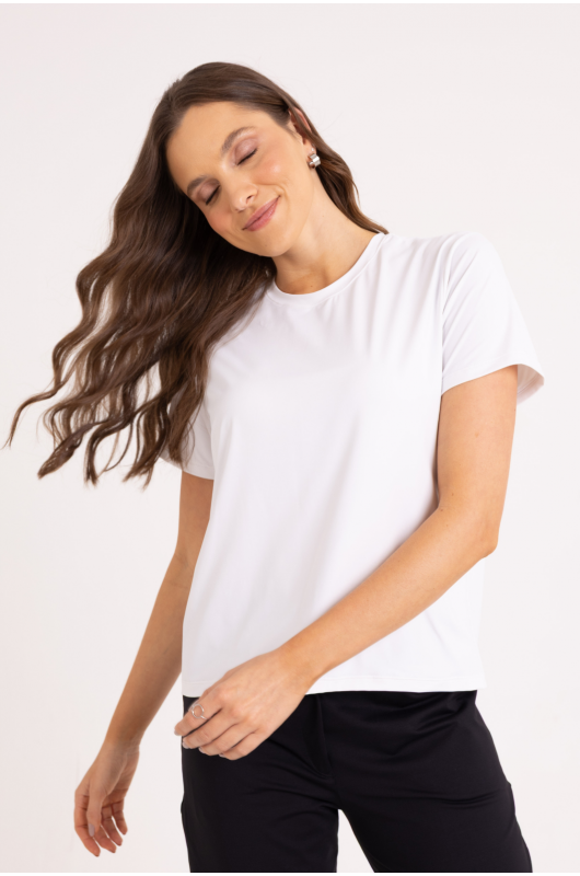 Camiseta B.ON Air Feminina Branco - 24271749