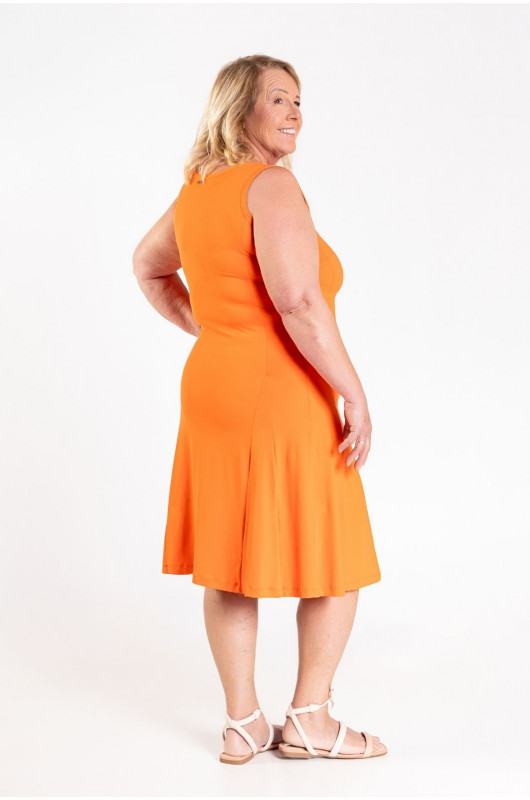 Vestido Regata Feminino Laranja Vitamina - 24270962