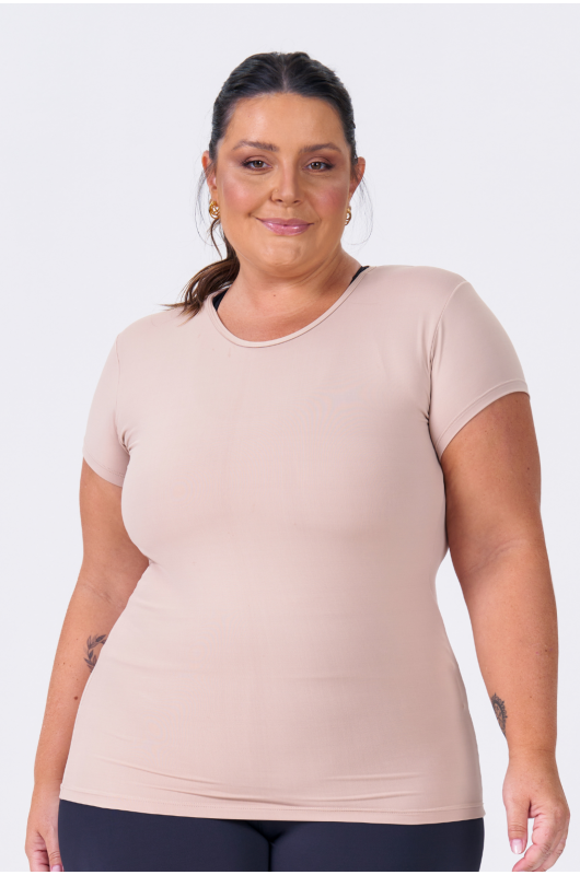 Blusa Plus Size Segunda Pele Feminina Nude Brush - 24270572