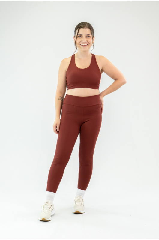 Legging Basic Feminina Vermelho Cornalina – 24271799