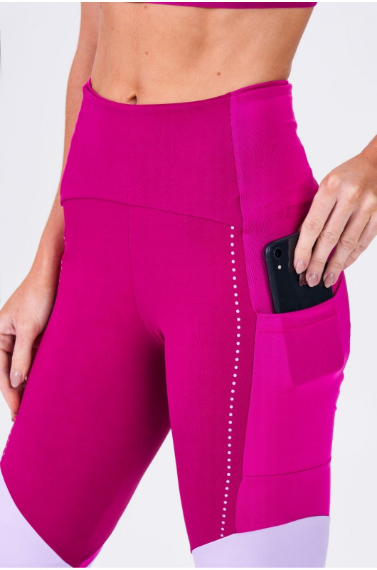 Legging Feminina c/ Recortes Bordô Berry - 24270857