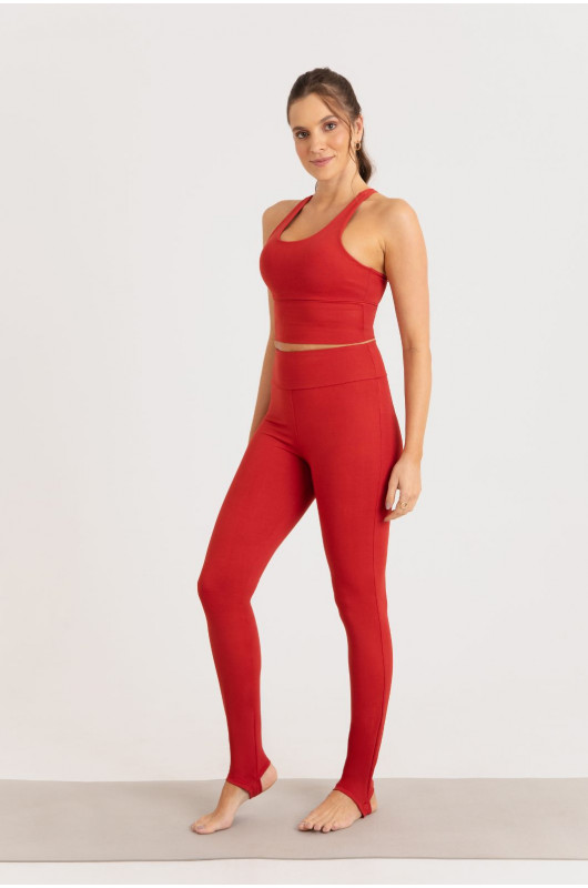 Legging Balance Feminino Vermelho Melaço - 24271719 