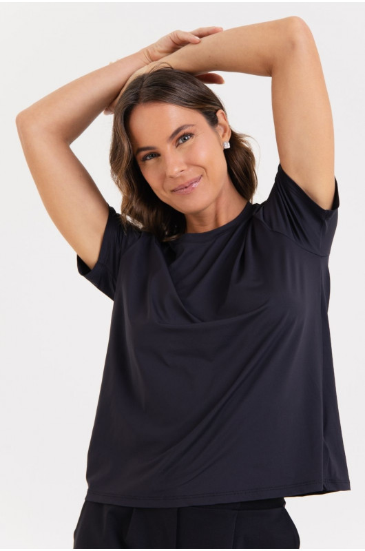 Camiseta B.ON Air Feminina Preta - 24271608 