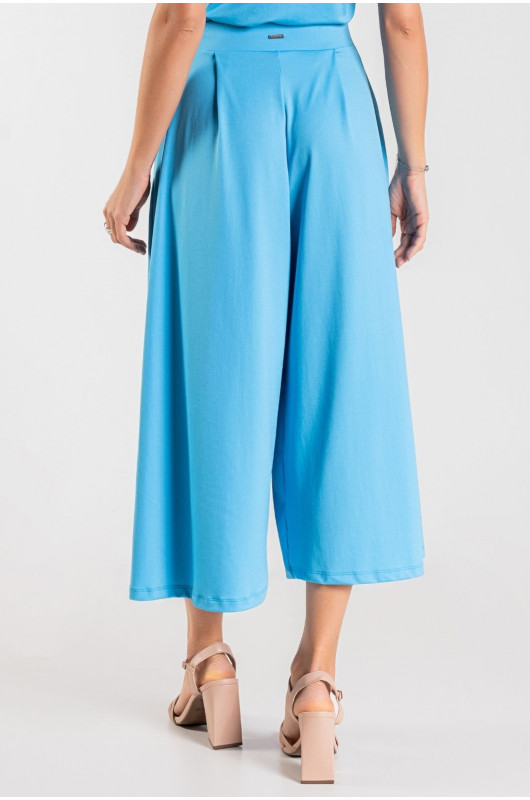 Calça Feminina Pantacourt Azul Cerúleo - 24271004