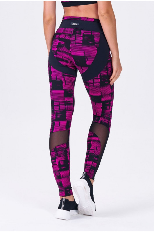 Legging Feminina Cross Preta e Rosa - 24270845