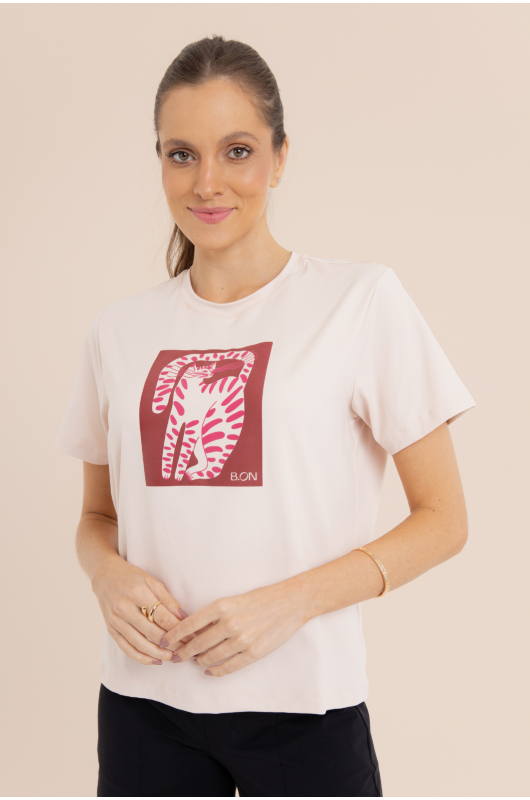 Camiseta Basic Estampada Feminina Nivea - 24271422