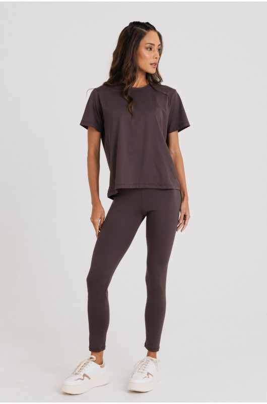 Camiseta B.ON Air Feminina Marrom Expresso – 24271565