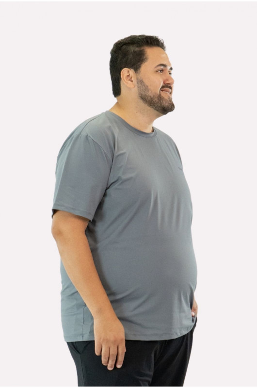 Camiseta B.ON Air Masculino Plus Size Chumbo – 24271955