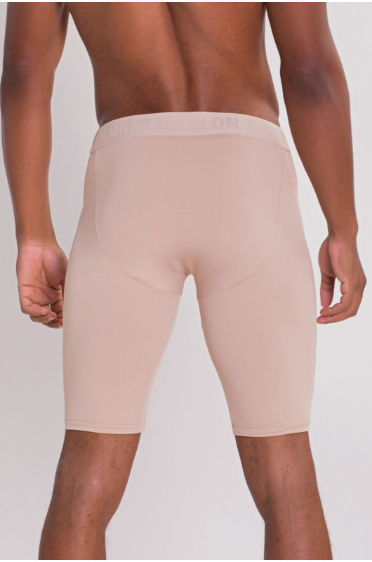 Cueca Boxer Alongada Média Compressão Masculina Nude Brush - 24270372