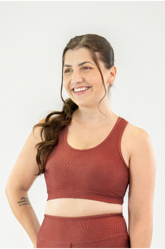 Top Estampado Textura Snake Feminino – 24271814