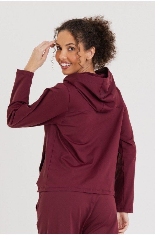 Blusão Comfy Feminino Bordô - 24271580 