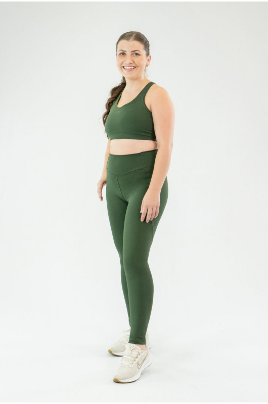 Legging Fit Refletivo Feminina Verde Forest – 24271898