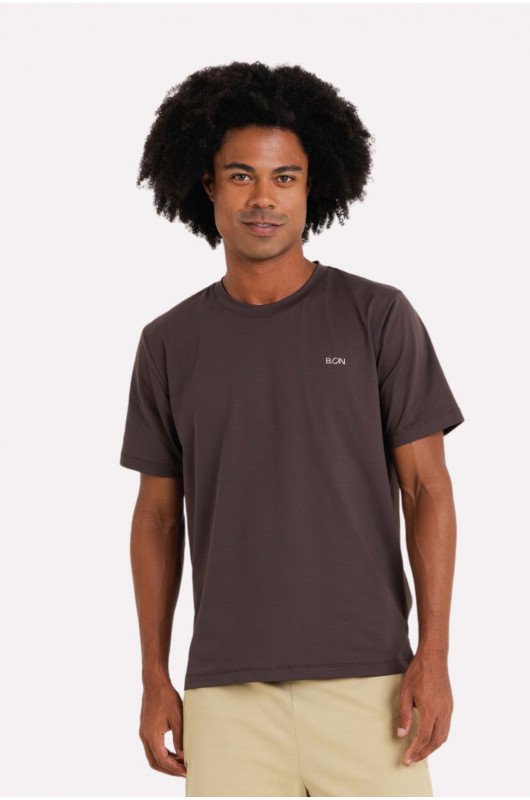Camiseta B.ON Air Masculina Marrom Expresso – 24271562