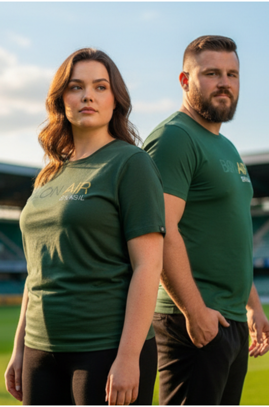 Camiseta B.ON Air Brasil Plus Size Unissex - 24271996
