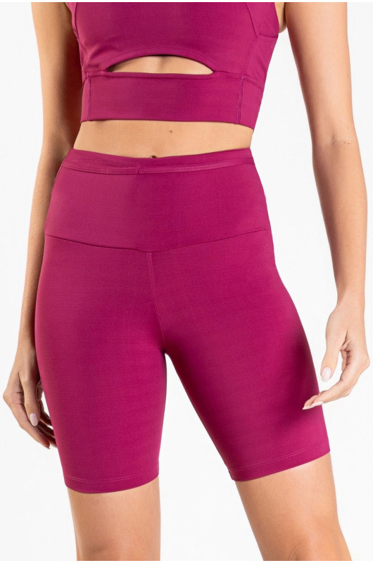 Bermuda Fitness c/ Bolso  Feminina Bordô Berry - 24271121
