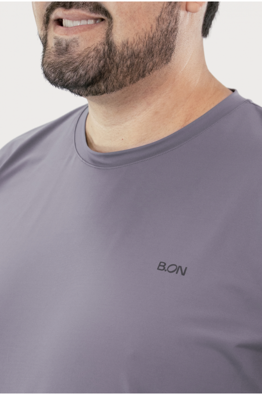 Camiseta B.ON Air Masculino Plus Size Chumbo – 24271955