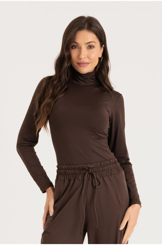 Blusa Winter Feminina Marrom Expresso – 24271896