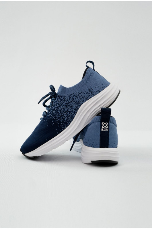 Tênis Knit Leve Bali Azul/Marinho - 24271434