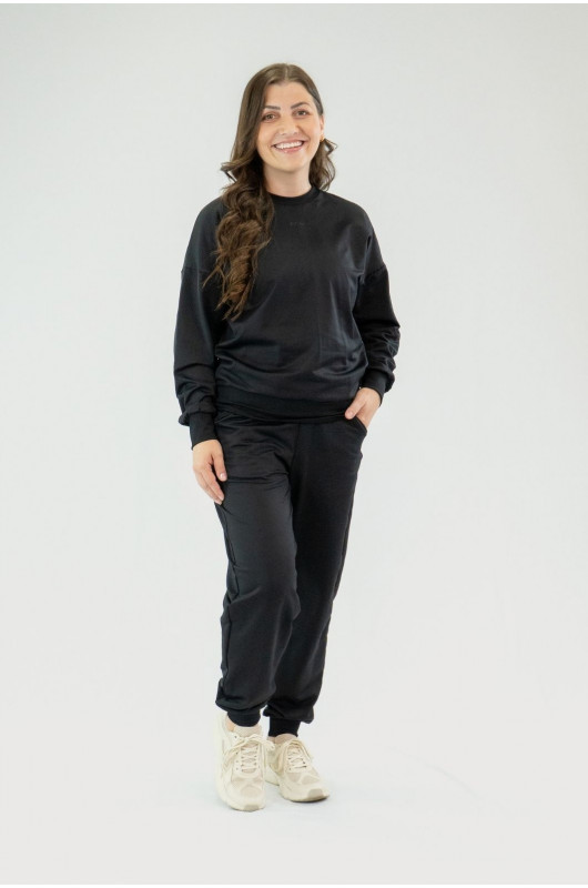 Blusão Feminino de Moletom Tech Peluciado Preto – 24271793
