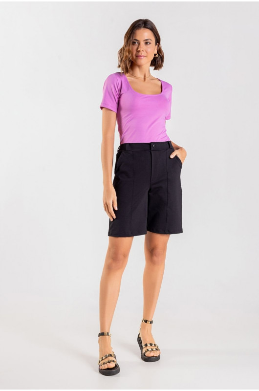 Blusa Feminina Basic Lilás - 24271101