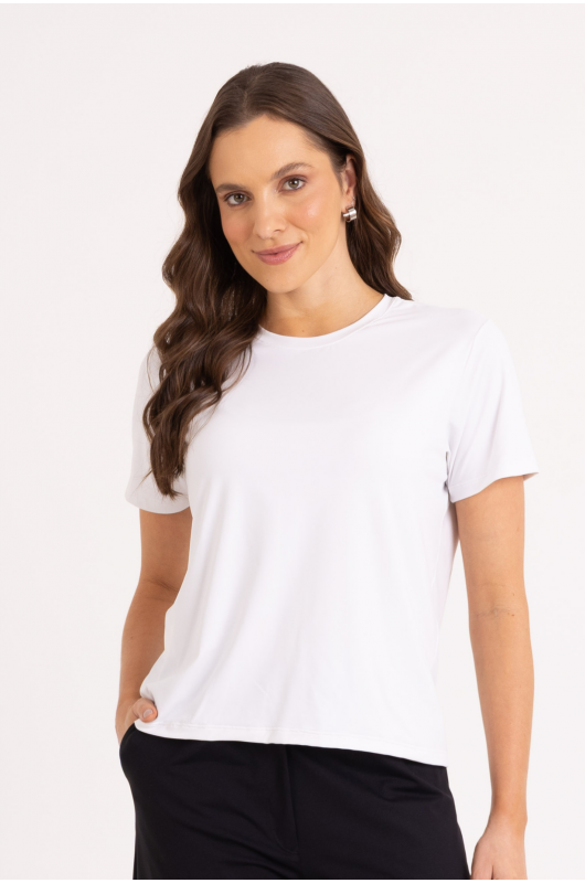 Camiseta B.ON Air Feminina Branco - 24271749