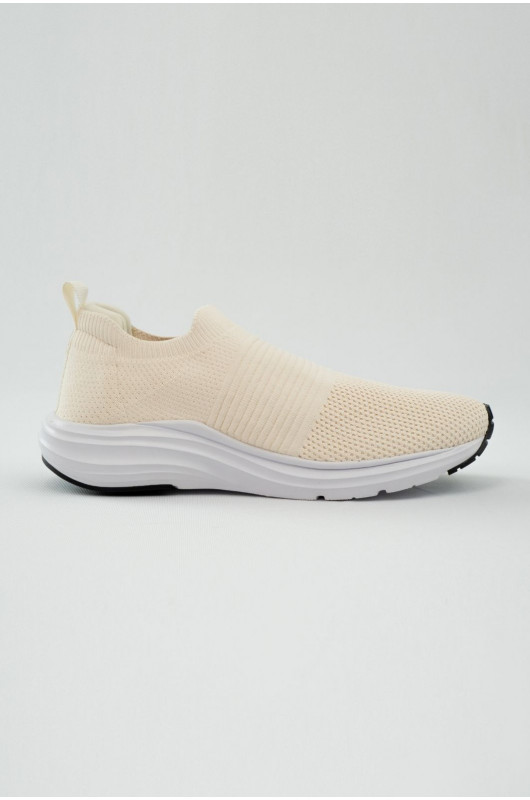Tênis Knit Leve Aura Creme - 24271397