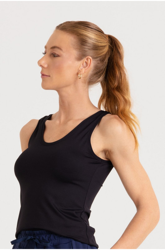 Regata Basic Feminina Preta - 24271631 