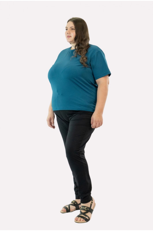 Camiseta B.ON Air Feminina Plus Size Petróleo – 24271950