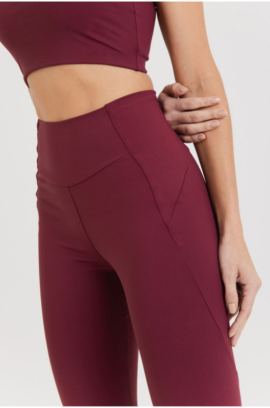 Legging Fit Refletivo Feminina Bordô - 24271569 