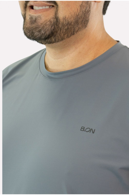 Camiseta B.ON Air Masculino Plus Size Chumbo – 24271955