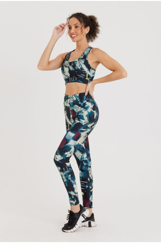  Top Estampado Aquarela Feminino - 24271567