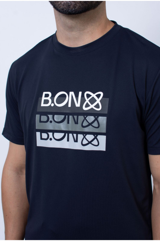 Camiseta Masculina B.ON Antiviral Estampada Preta - 24271011
