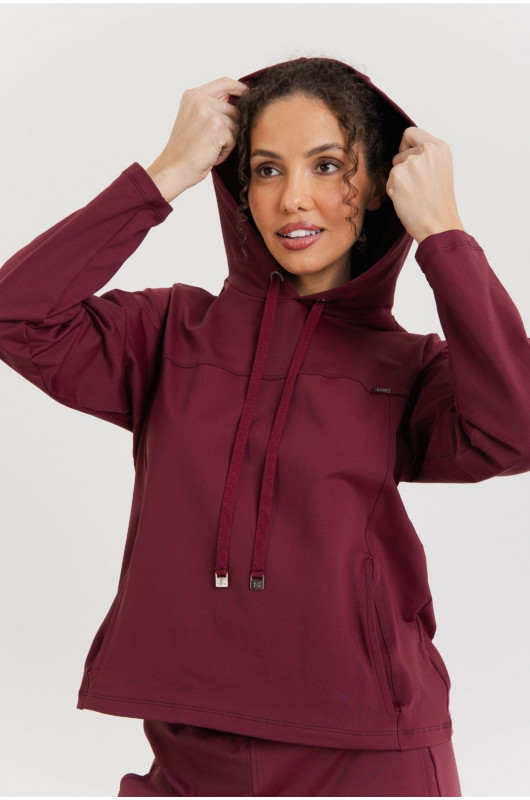 Blusão Comfy Feminino Bordô - 24271580 