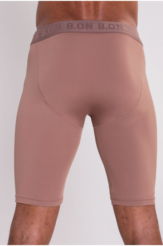 Cueca Boxer Alongada Leve Compressão Masculina Nude Marrom - 24270369 