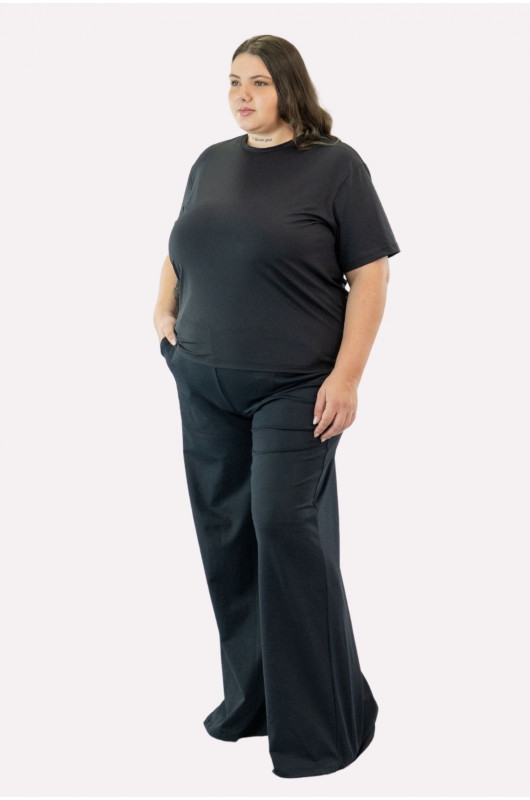 Camiseta B.ON Air Feminina Plus Size Preta – 24271949