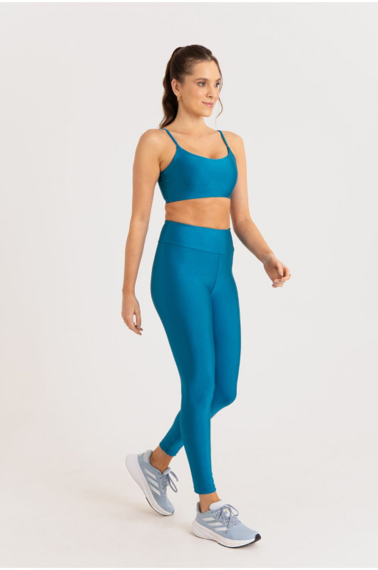 Legging Feminina Azul Celestial Shine – 24271721 