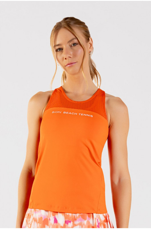 Regata Feminina Beach Tennis Laranja Vitamina - 24271189